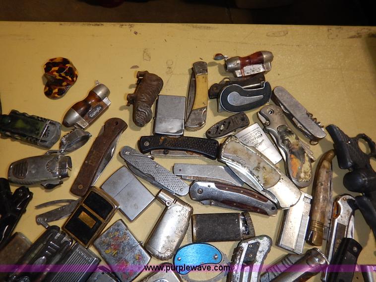 image for item AV9599 Assorted lighters and knives