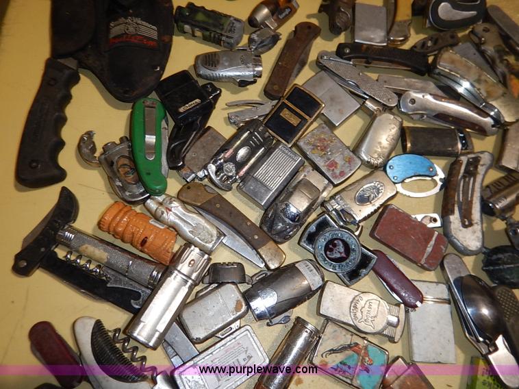 image for item AV9599 Assorted lighters and knives