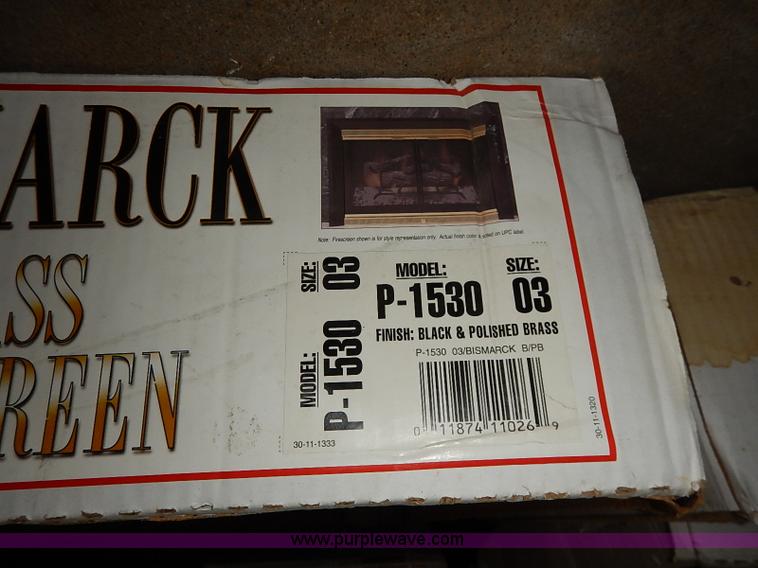 image for item AV9604 (2) Stratford glass fire screens