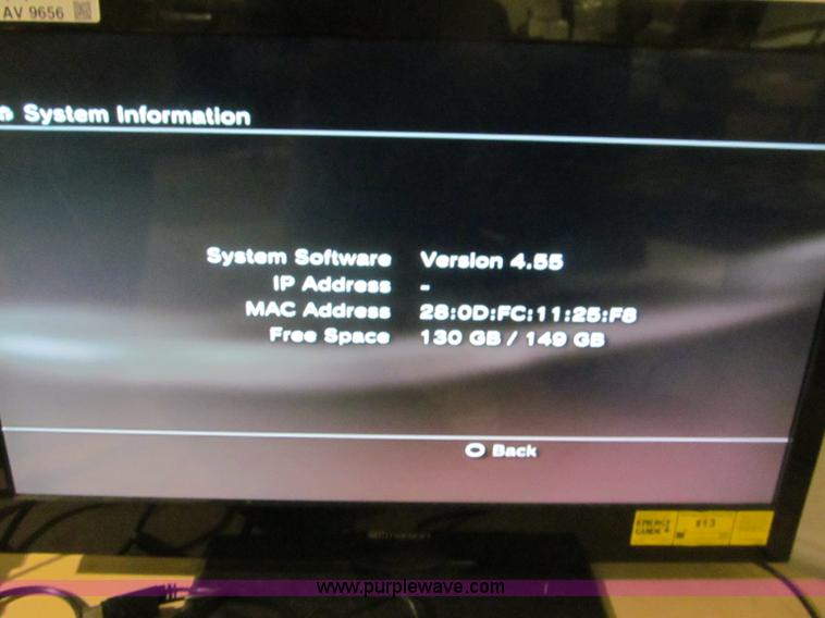 image for item AV9655 PS3 game system