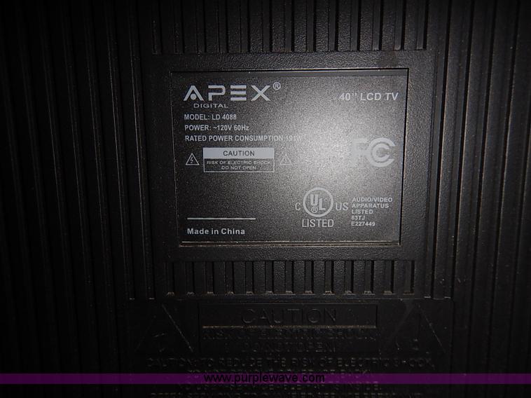 image for item AV9659 Apex 40" LCD television