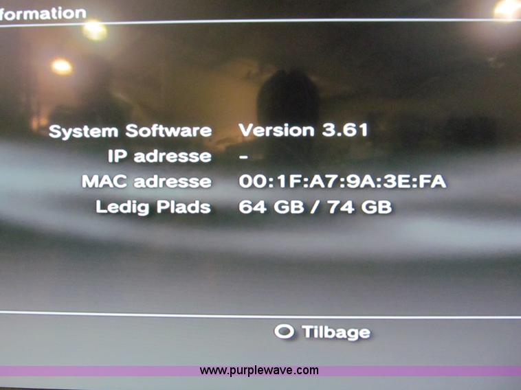 image for item AV9665 PS3 game system