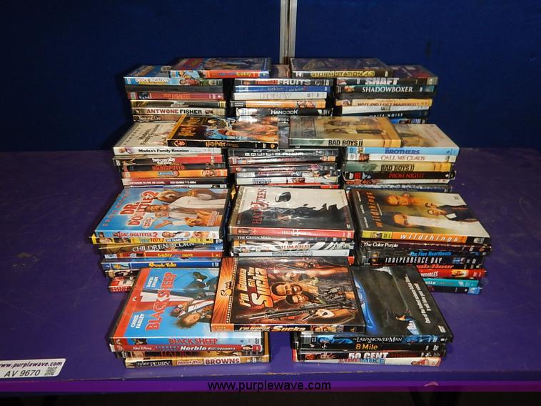 image for item AV9670 Approximately 134 assorted DVD's