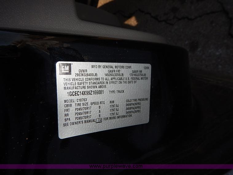 image for item I5196 2009 Chevrolet Silverado 1500 pickup truck