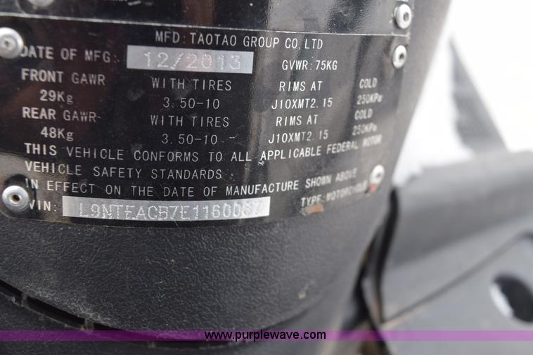 image for item I8554 2014 Tao Tao moped