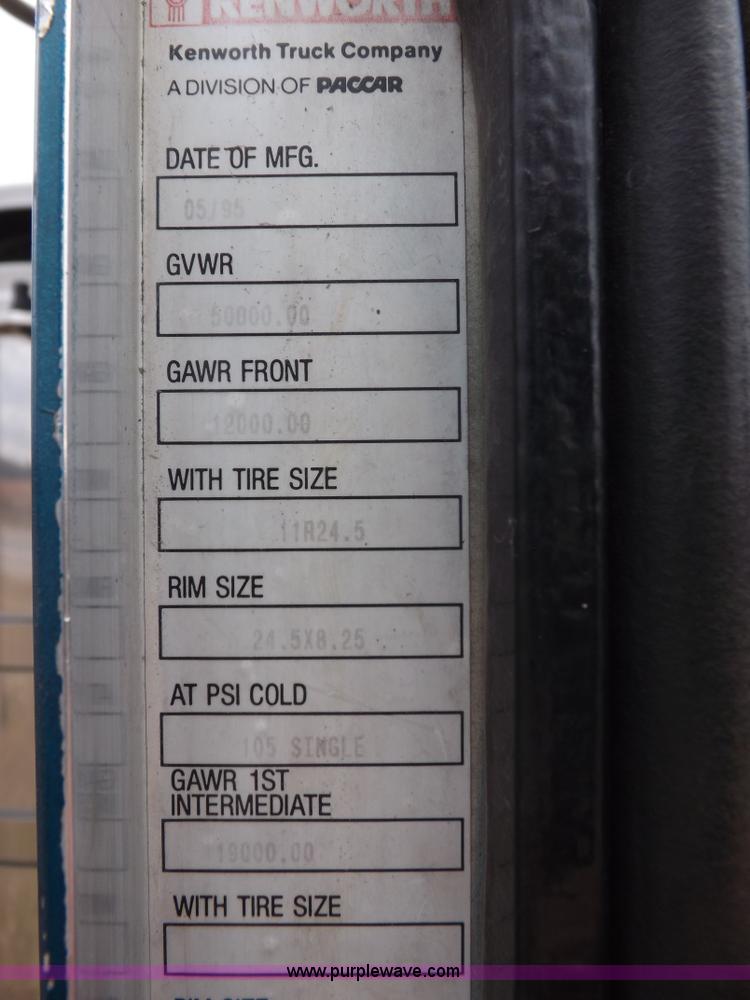 image for item K3110 1996 Kenworth W900 semi truck