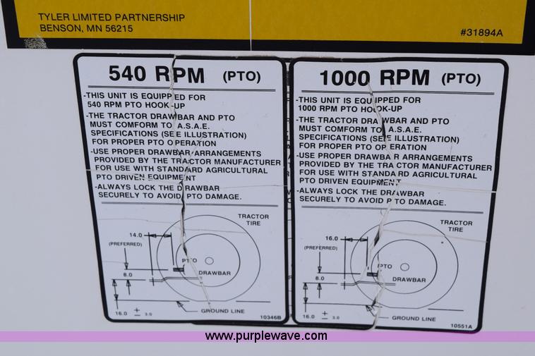 image for item E6031 Tyler six ton fertilizer spreader buggy