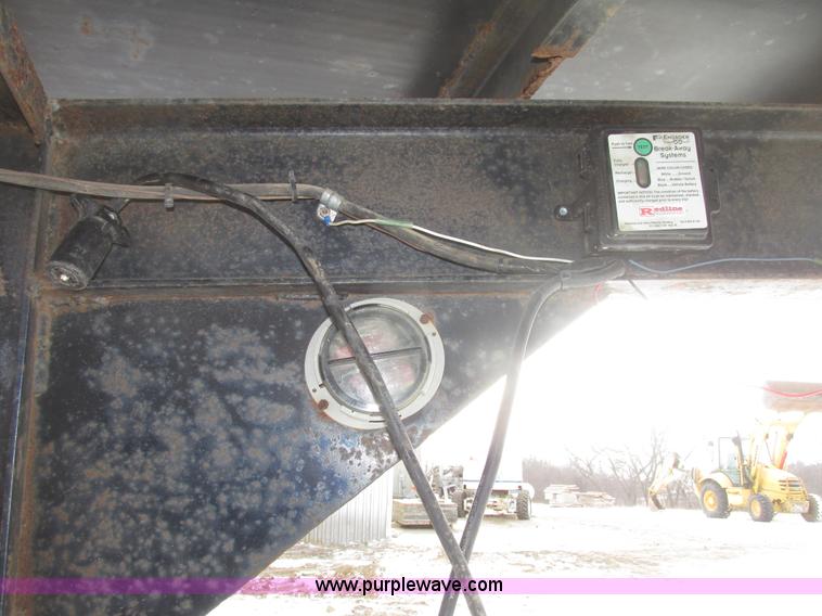 image for item G9851 2002 shop built 30' gooseneck trailer