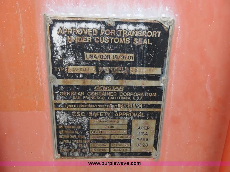 image for item I2294 40' steel container