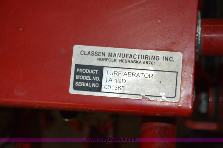 image for item I6894 Classen TA-19D turf aerator