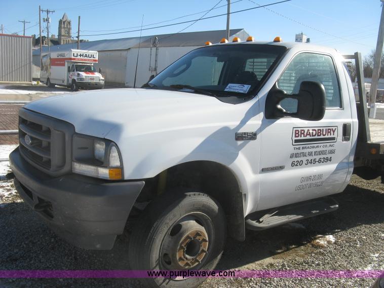 image for item K2772 2003 Ford F450 Super Duty XL flatbed truck