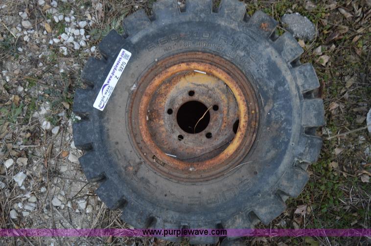 image for item Z9270 (4) solid rubber tires and wheels