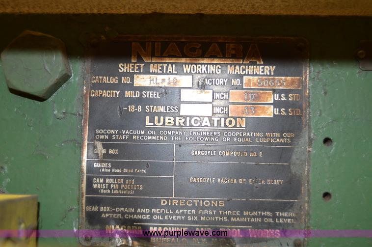 image for item Z9275 Niagara HL-10 10' metal shear