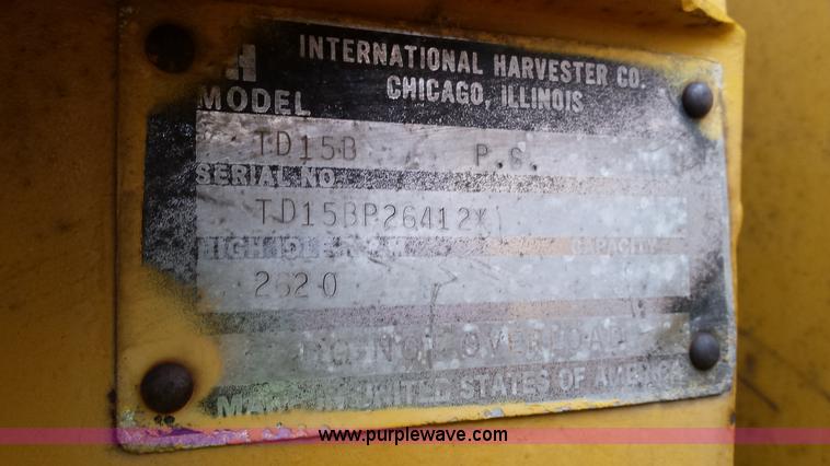 image for item F8928 1971 International TD15B-PS dozer