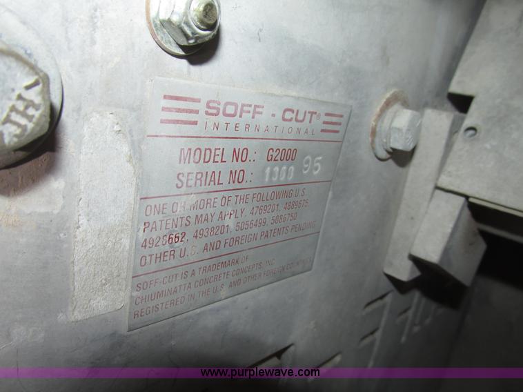 image for item G9856 Soff Cut G2000 self-propelled concrete saw