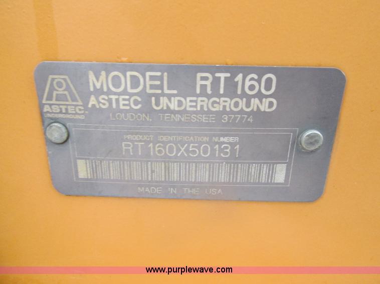 image for item H7635 Astec RT160 walk-behind trencher