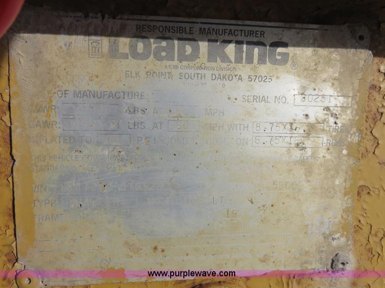 image for item I2281 1996 Load King trailer