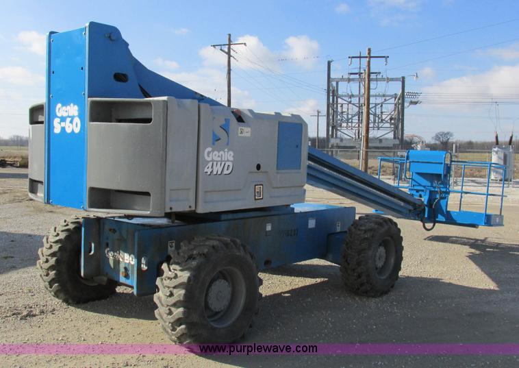image for item I8818 1995 Genie S-60 boom lift