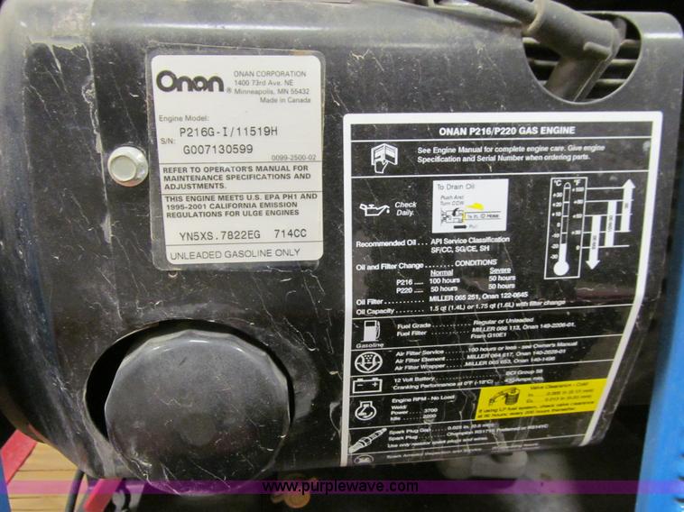 image for item J3338 Miller Bobcat 225 welder/generator