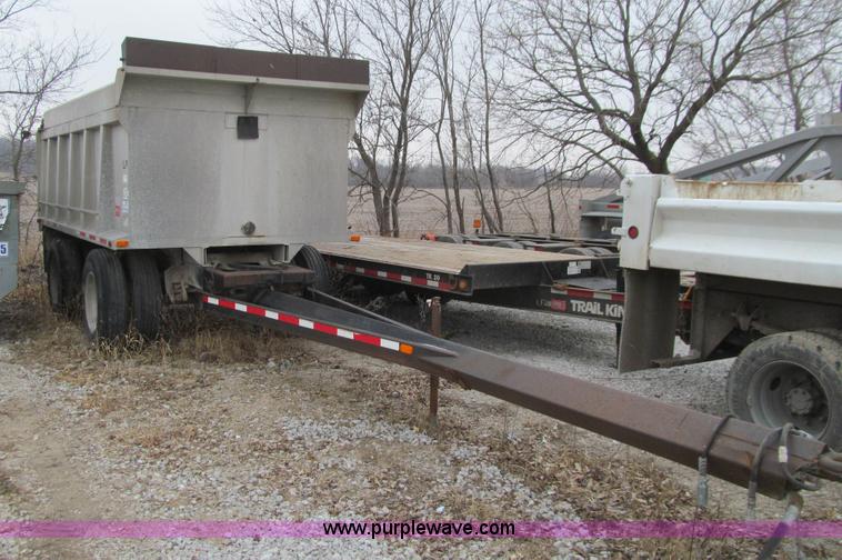 image for item J3340 1989 Brady end dump pup trailer