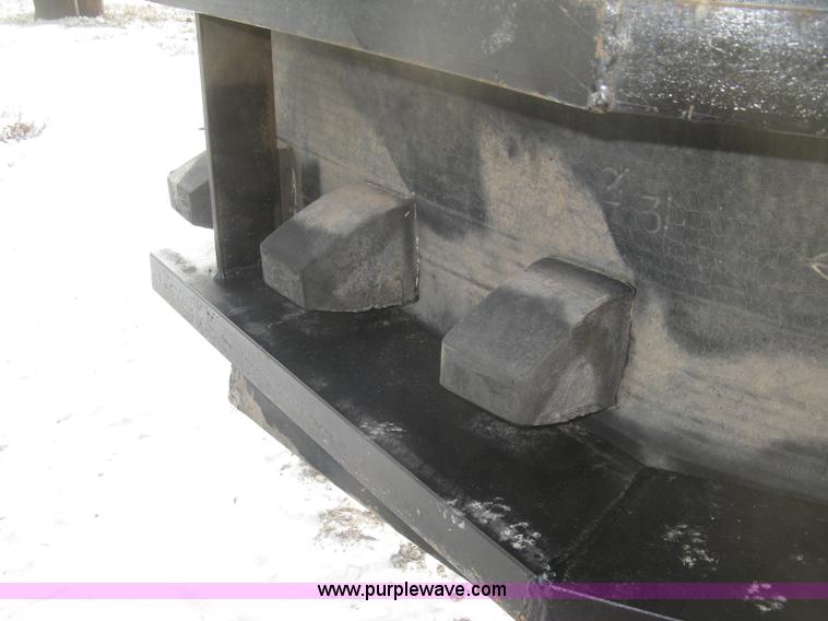 image for item K2771 Shop built 9' rubber blade snow plow