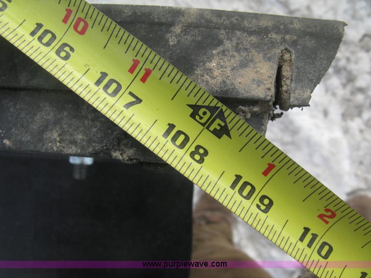 image for item K2771 Shop built 9' rubber blade snow plow