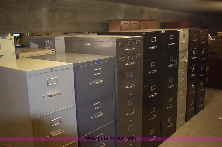 image for item BB9682 (34) assorted filing cabinets