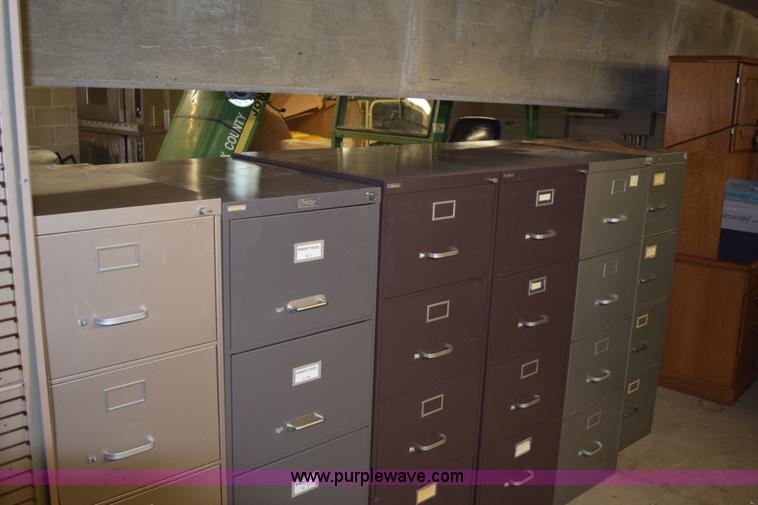 image for item BB9682 (34) assorted filing cabinets
