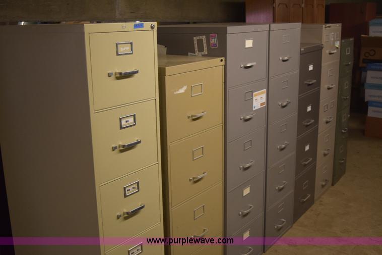 image for item BB9682 (34) assorted filing cabinets