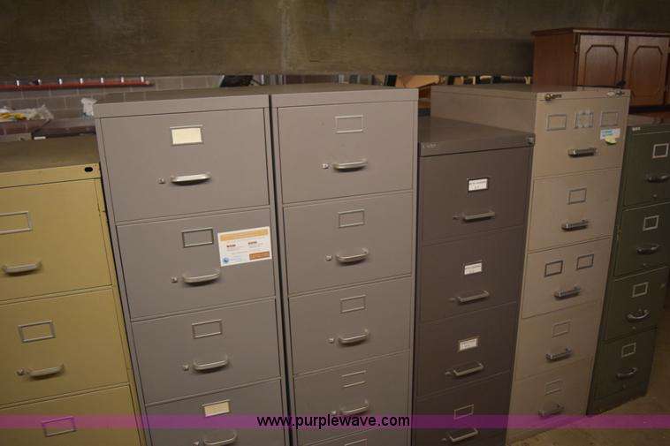 image for item BB9682 (34) assorted filing cabinets