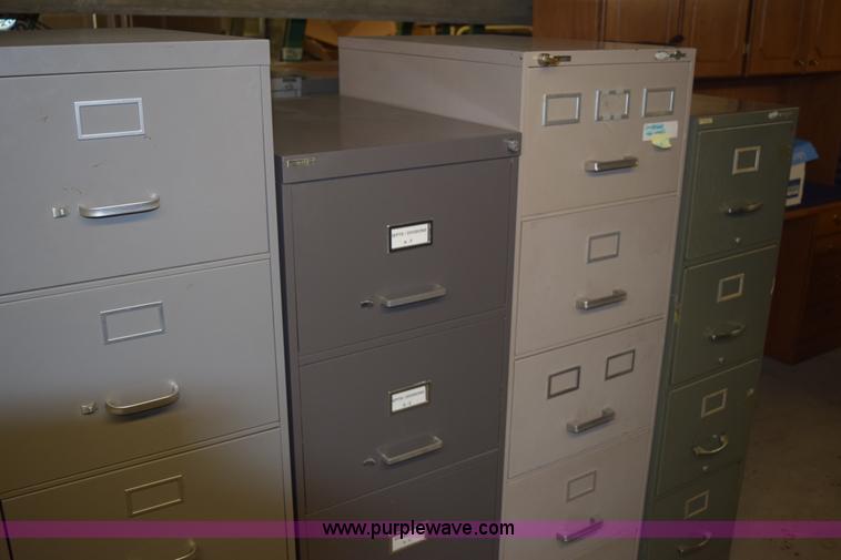 image for item BB9682 (34) assorted filing cabinets