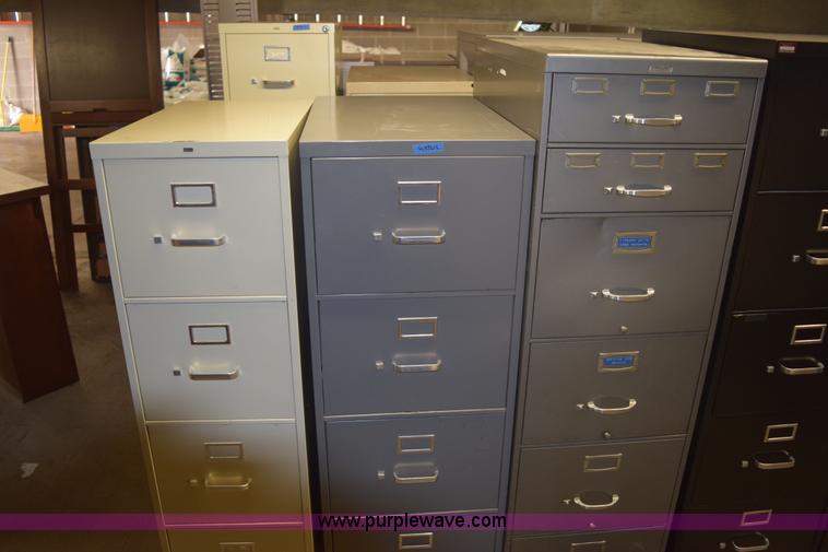 image for item BB9682 (34) assorted filing cabinets