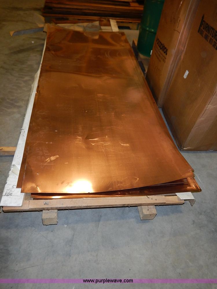 image for item BC9888 Approx. 68 unused copper sheeting