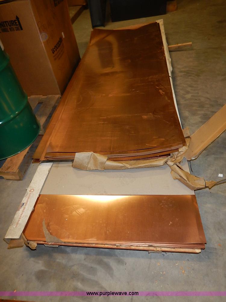 image for item BC9888 Approx. 68 unused copper sheeting