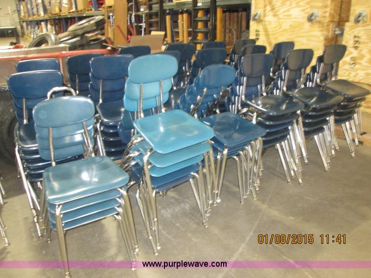 image for item D1339 (90) hard plastic stacking chairs