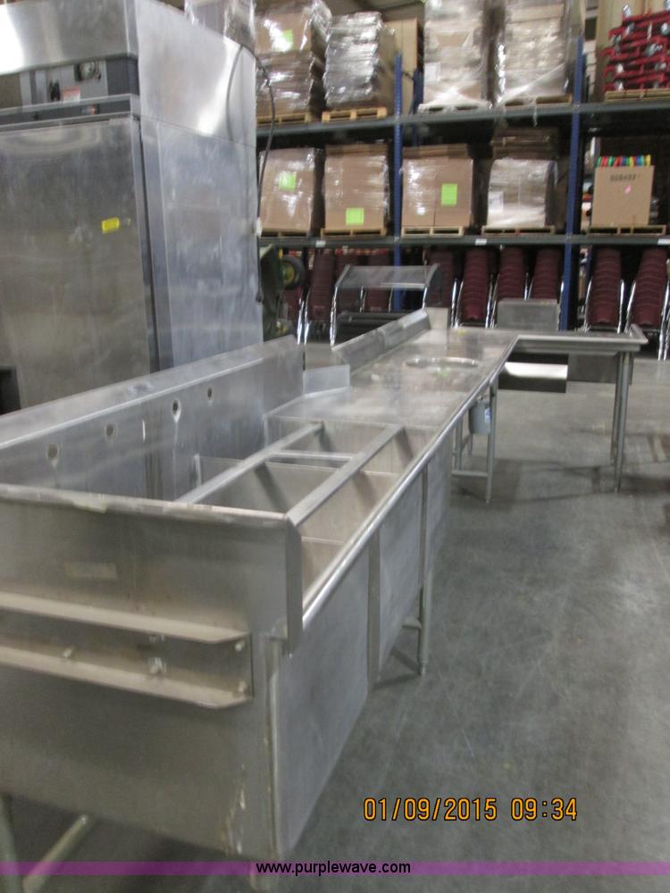 image for item D1361 Stainless steel sink, dishwasher, and disposal counter top