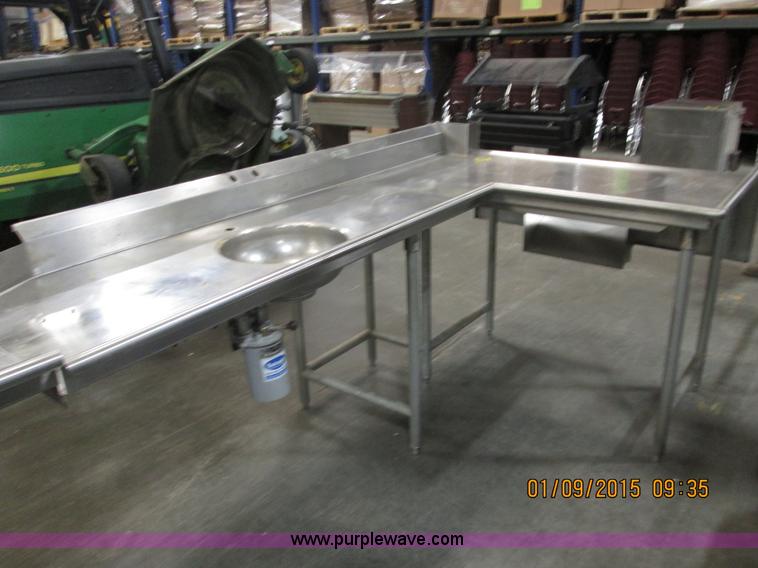 image for item D1361 Stainless steel sink, dishwasher, and disposal counter top