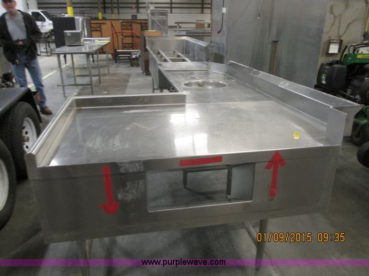 image for item D1361 Stainless steel sink, dishwasher, and disposal counter top