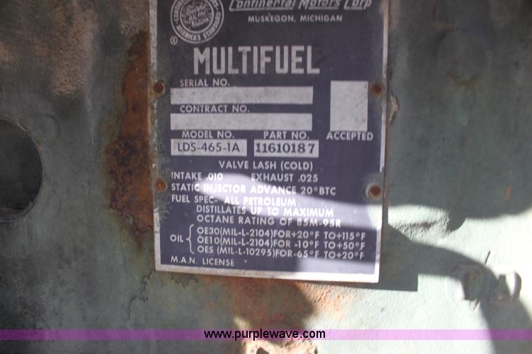 image for item F3427 Assorted five ton six wheel drive parts