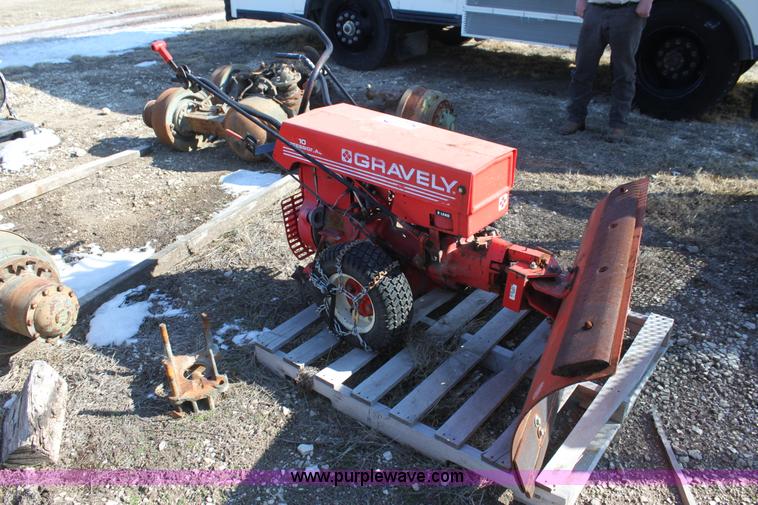 image for item F3428 Gravely 10 Professional walk-behind snow plow