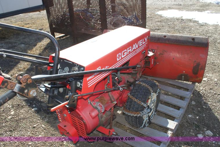 image for item F3428 Gravely 10 Professional walk-behind snow plow