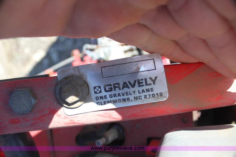 image for item F3428 Gravely 10 Professional walk-behind snow plow