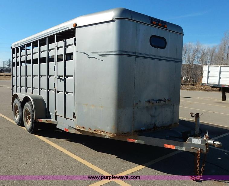 image for item I5179 2000 Liberty 16' stock trailer