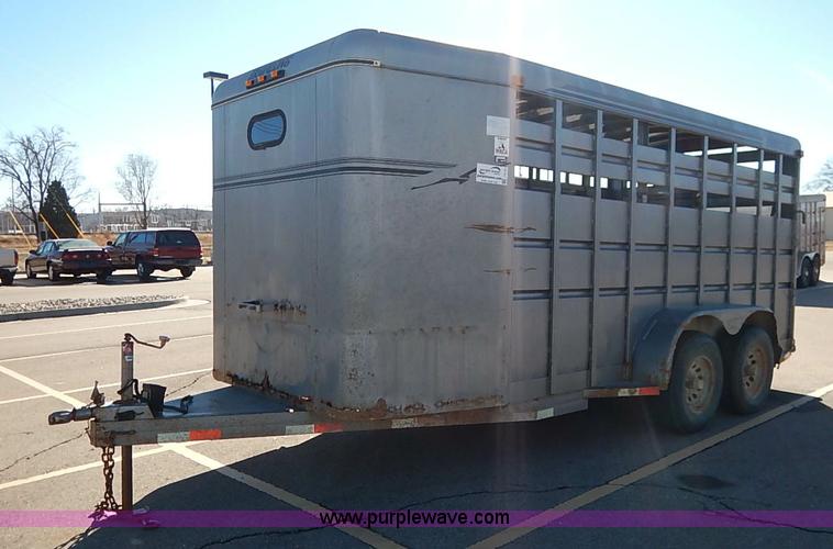 image for item I5179 2000 Liberty 16' stock trailer