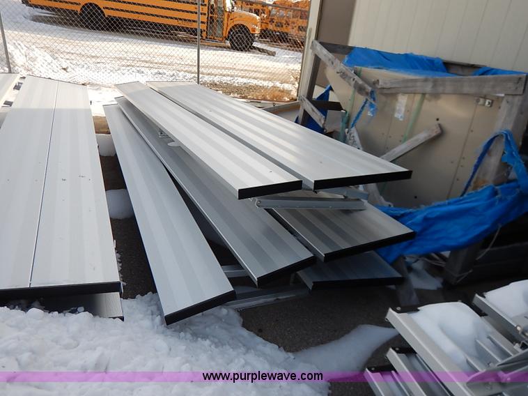 image for item I5194 (10) aluminum fold up bleachers