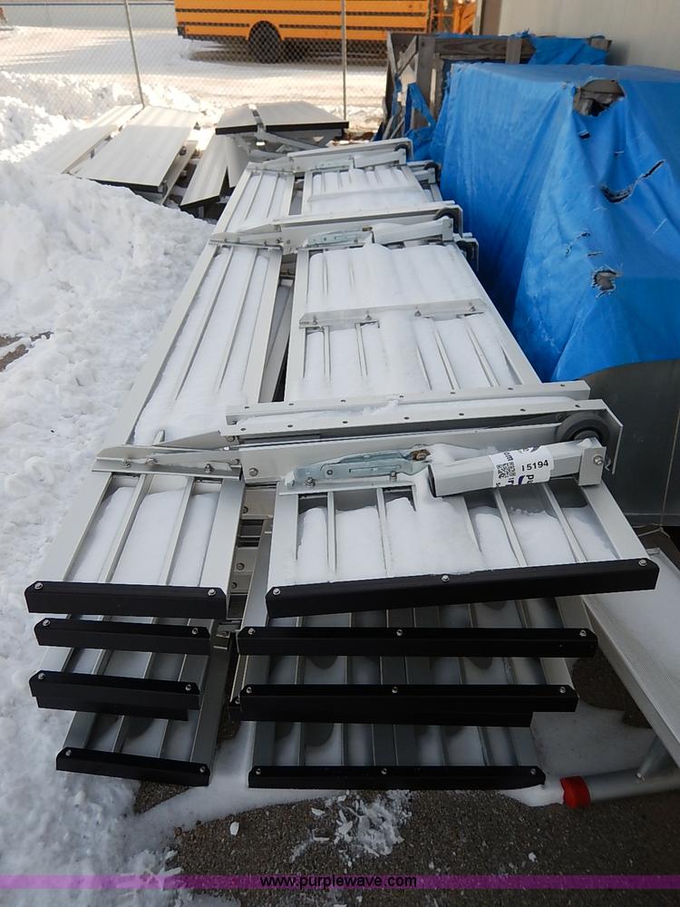 image for item I5194 (10) aluminum fold up bleachers