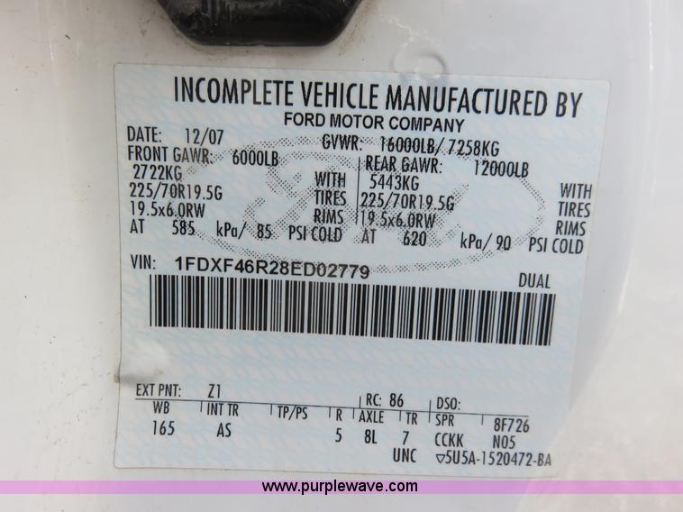 image for item I2313 2008 Ford F450 Super Duty XLT pickup truck