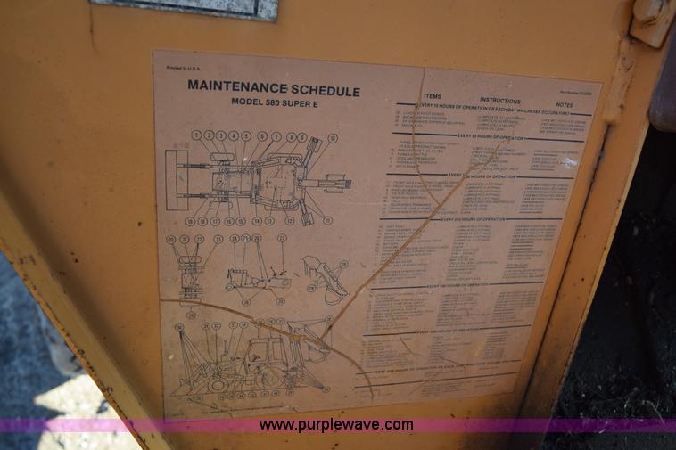 image for item I2385 Case 580 Super E backhoe