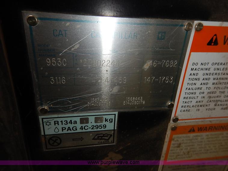 image for item I2446 1998 Caterpillar 953C track loader