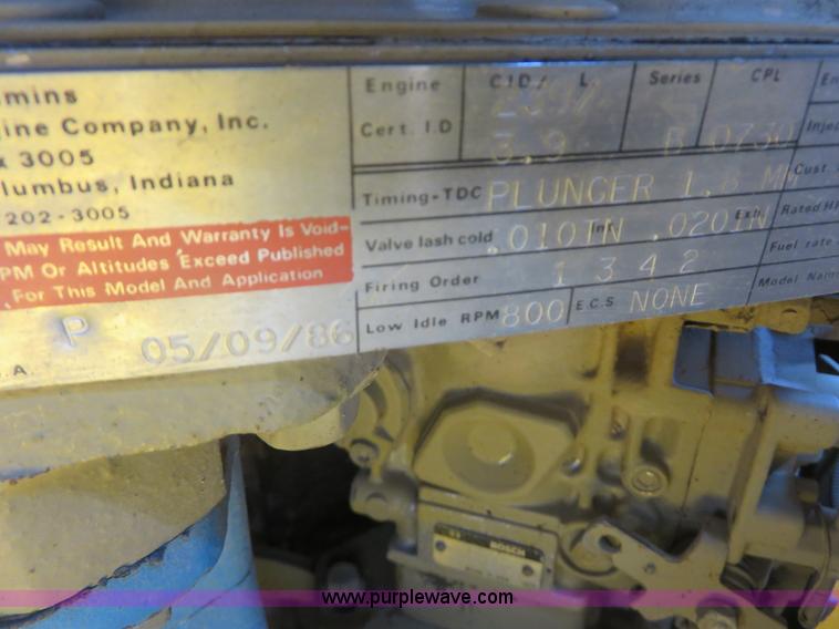 image for item I2450 1986 Gomaco Commander II GT6200 curb machine